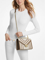 Whitney Medium Color-Block and Signature Logo Shoulder Bag